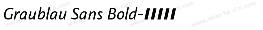 Graublau Sans Bold字体转换